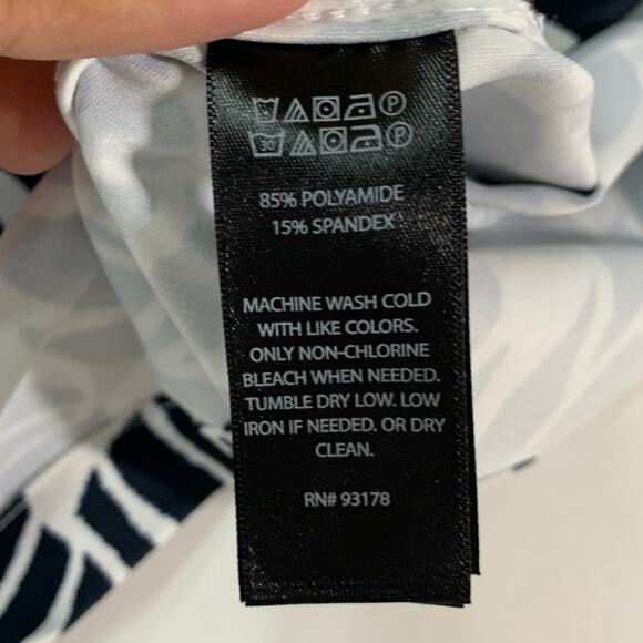 Porter Ash S Mens Leaf Print Performance Shirt Button Front Short Sleeve - Picture 8 of 8